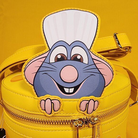 Loungefly Disney Pixar Ratatouille Remy Cheese Strawberry Scented Crossbody Bag - Picture 2 of 14